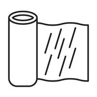 Plastic Wrap Icon Design For Personal And Commercial Use vector