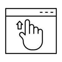 Scroll Up Icon Design vector