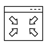 Minimize Icon Design vector