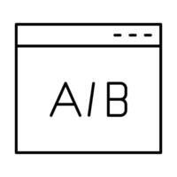 Ab Testing Icon Design vector