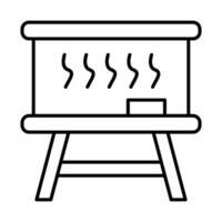 Whiteboard Icon Design vector