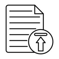 Upload File Icon Design vector