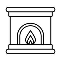 Fireplace Icon Design vector