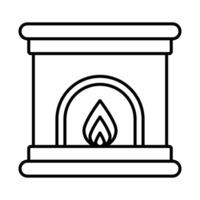 Fireplace Icon Design vector