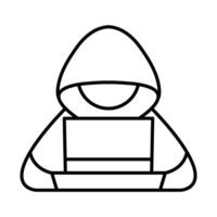 Hacking Icon Design vector