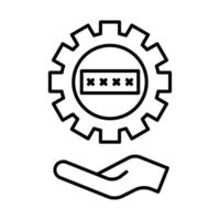 Password Icon Design vector