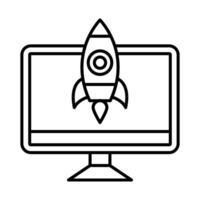 Launching Icon Design vector