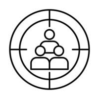 Target Audience Icon Design vector