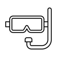 diseño de icono de snorkel vector