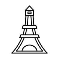 Eiffel Tower Icon Design vector