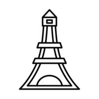 diseño de icono de torre eiffel vector