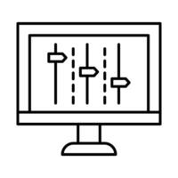 Equalizer Icon Design vector