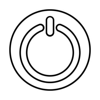 diseño de icono de botón de encendido vector