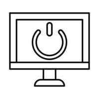 monitor pantalla icono diseño vector