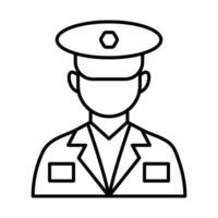 Captain Icon Design vector