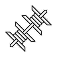Barbed Wire Icon Design vector