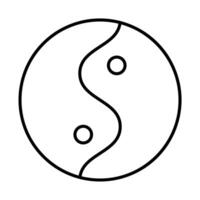 Yin Yang Icon Design vector