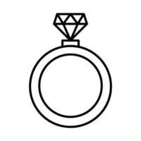 Wedding Ring Icon Design vector