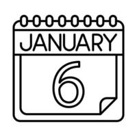 January Icon Design For Personal And Commercial Use vector