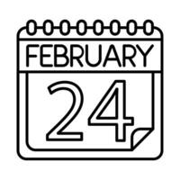 febrero icono diseño para personal y comercial utilizar vector