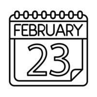 February Icon Design For Personal And Commercial Use vector