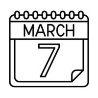 March Icon Design For Personal And Commercial Use vector