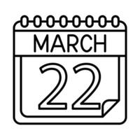 March Icon Design For Personal And Commercial Use vector