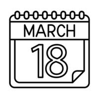 March Icon Design For Personal And Commercial Use vector