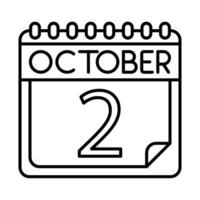 October Icon Design For Personal And Commercial use. vector