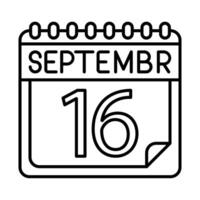 September Icon Design For Personal And Commercial Use. vector