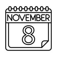 November Icon Design For Personal And Commercial use. vector