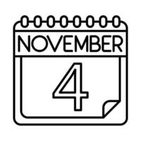 noviembre icono diseño para personal y comercial usar. vector