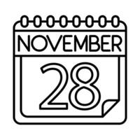 noviembre icono diseño para personal y comercial usar. vector