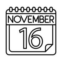 noviembre icono diseño para personal y comercial usar. vector