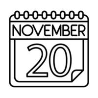 noviembre icono diseño para personal y comercial usar. vector