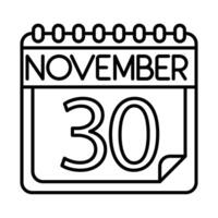 noviembre icono diseño para personal y comercial usar. vector