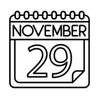 noviembre icono diseño para personal y comercial usar. vector