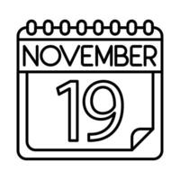 noviembre icono diseño para personal y comercial usar. vector