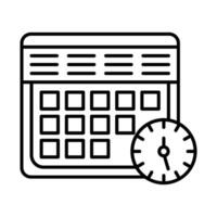 Schedule Icon Design For Personal And Commercial Use. vector