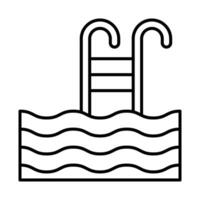 Swimming Pool Icon Design For Personal And Commercial Use. vector