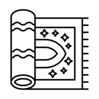 Carpet Line icon vector