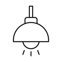 Ceiling Lamp Line icon vector