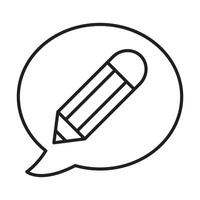 Edit Line Icon vector