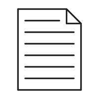 Document File Line Icon vector