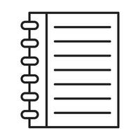 Notebook Line Icon vector
