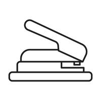 Puncher Line Icon vector