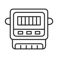 Electric Meter Icon Design vector