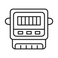 Electric Meter Icon Design vector