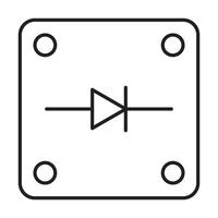 Diode Icon Design vector