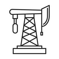 petróleo plataforma icono diseño vector